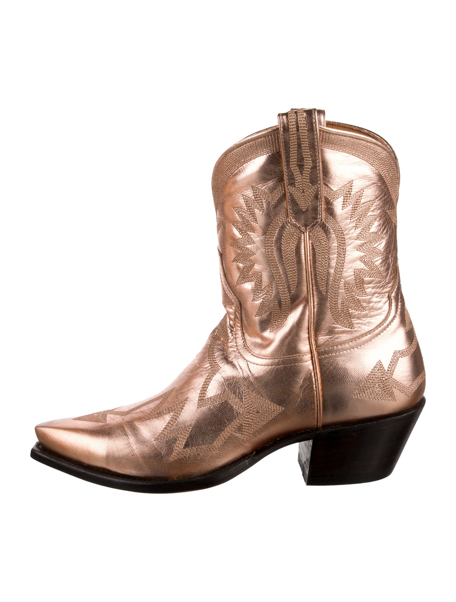 Miron Crosby Leather Animal Print Western Boots