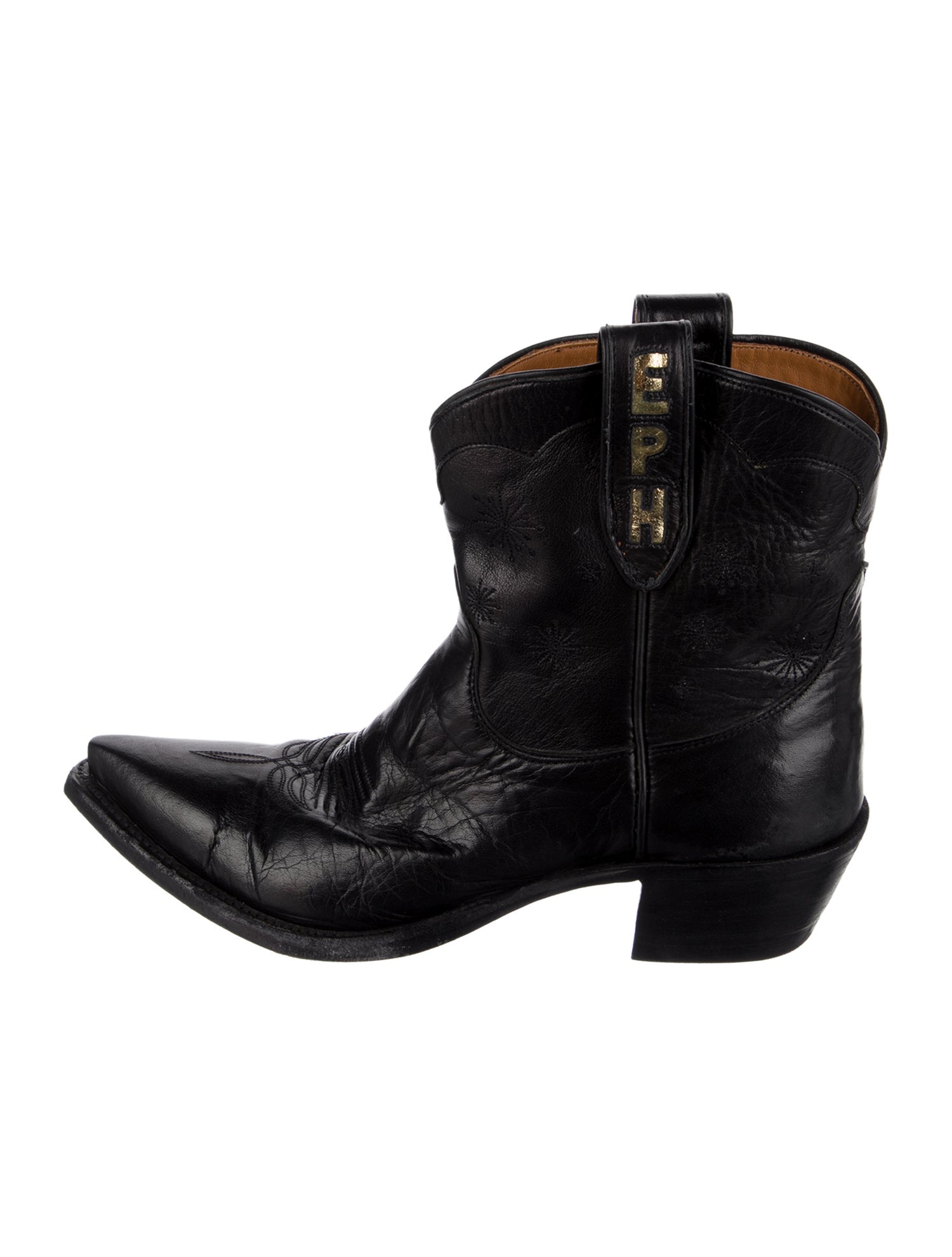Miron Crosby Leather Western Boots