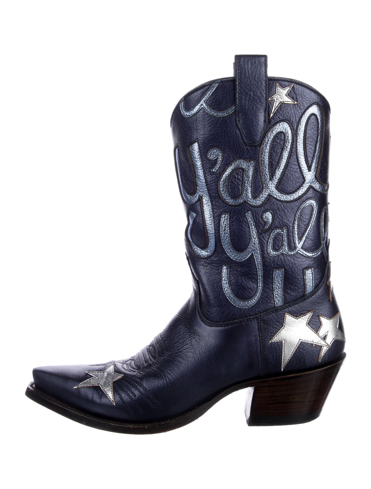 Miron Crosby Leather Printed Western Boots