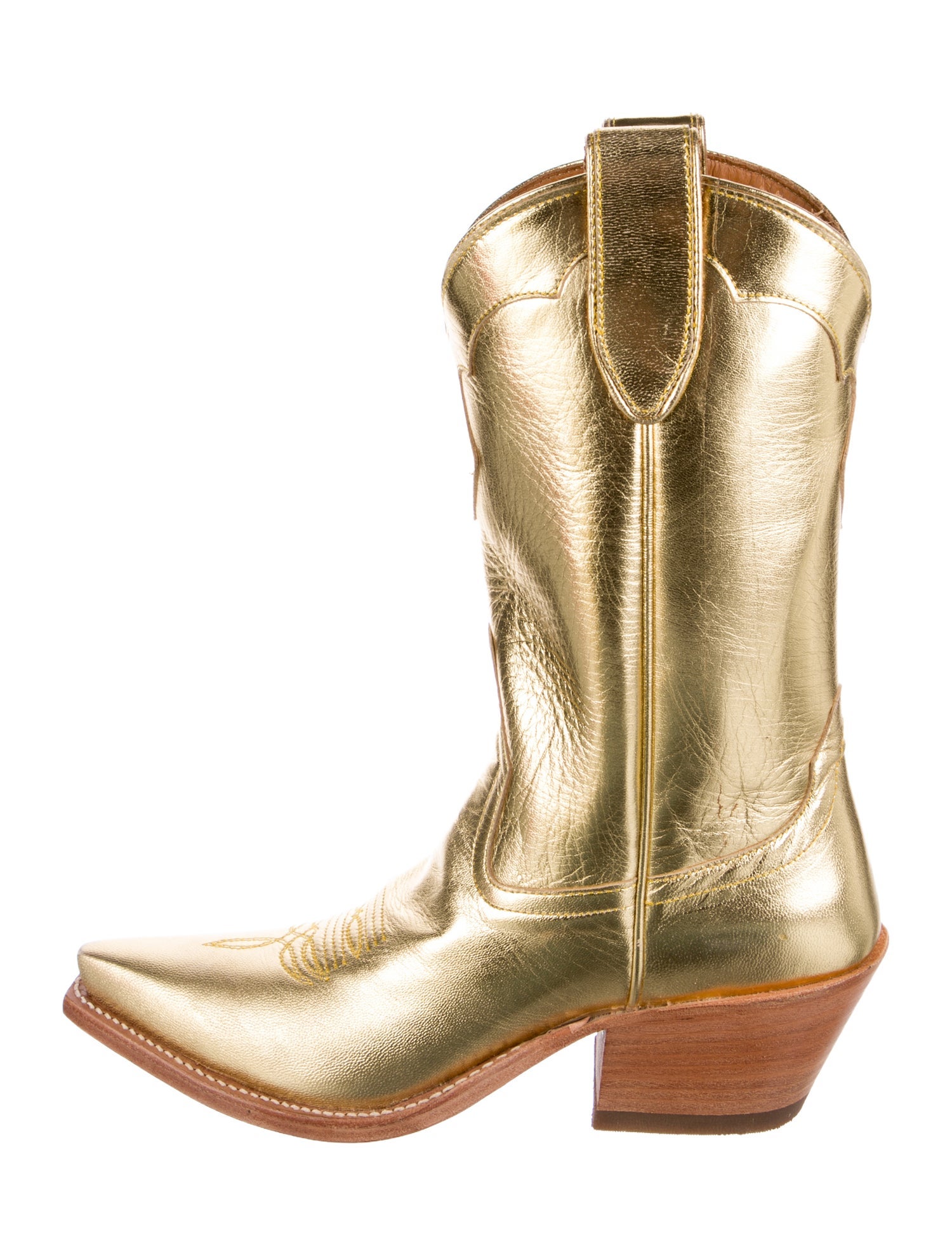 Miron Crosby Leather Animal Print Western Boots