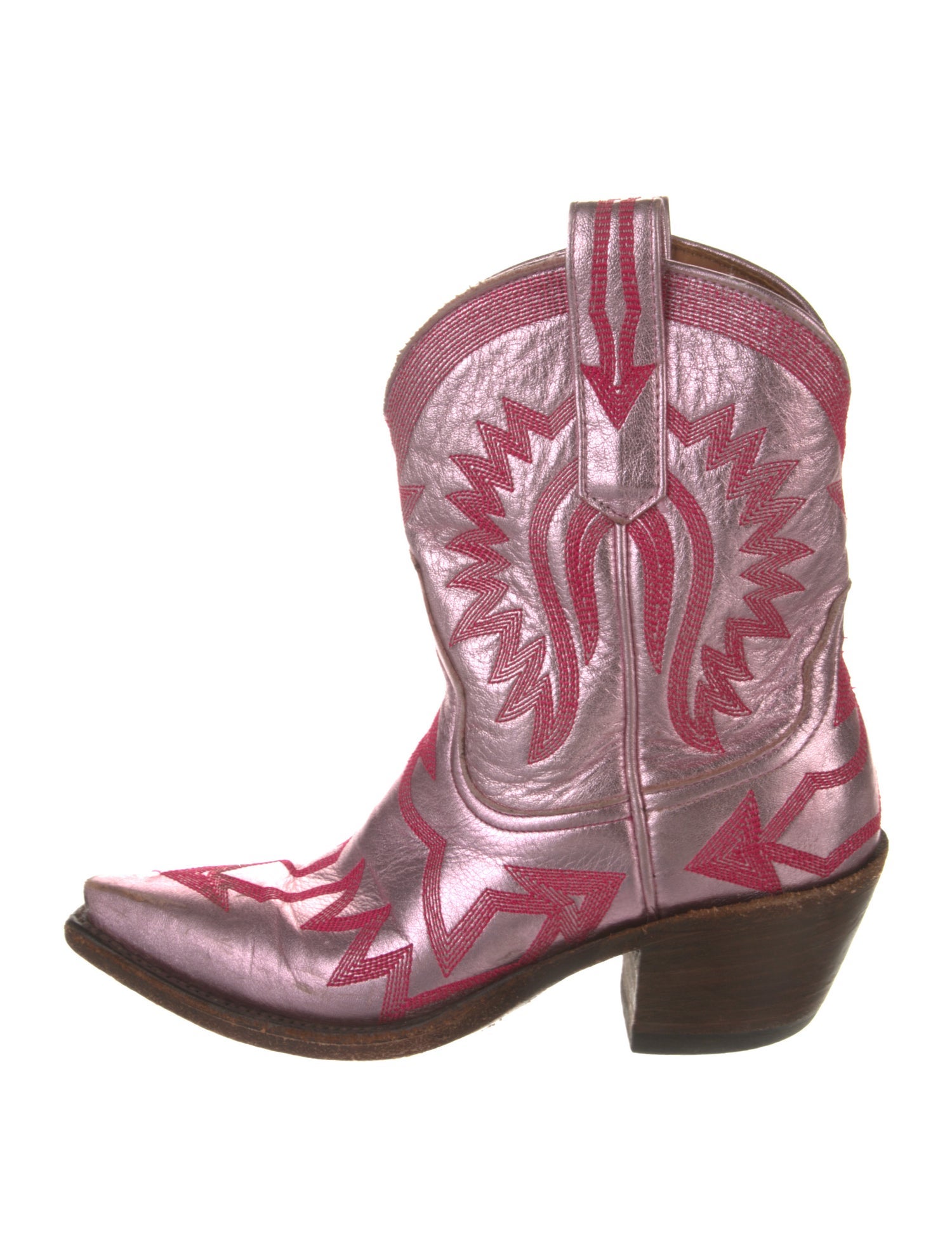 Miron Crosby Leather Printed Western Boots