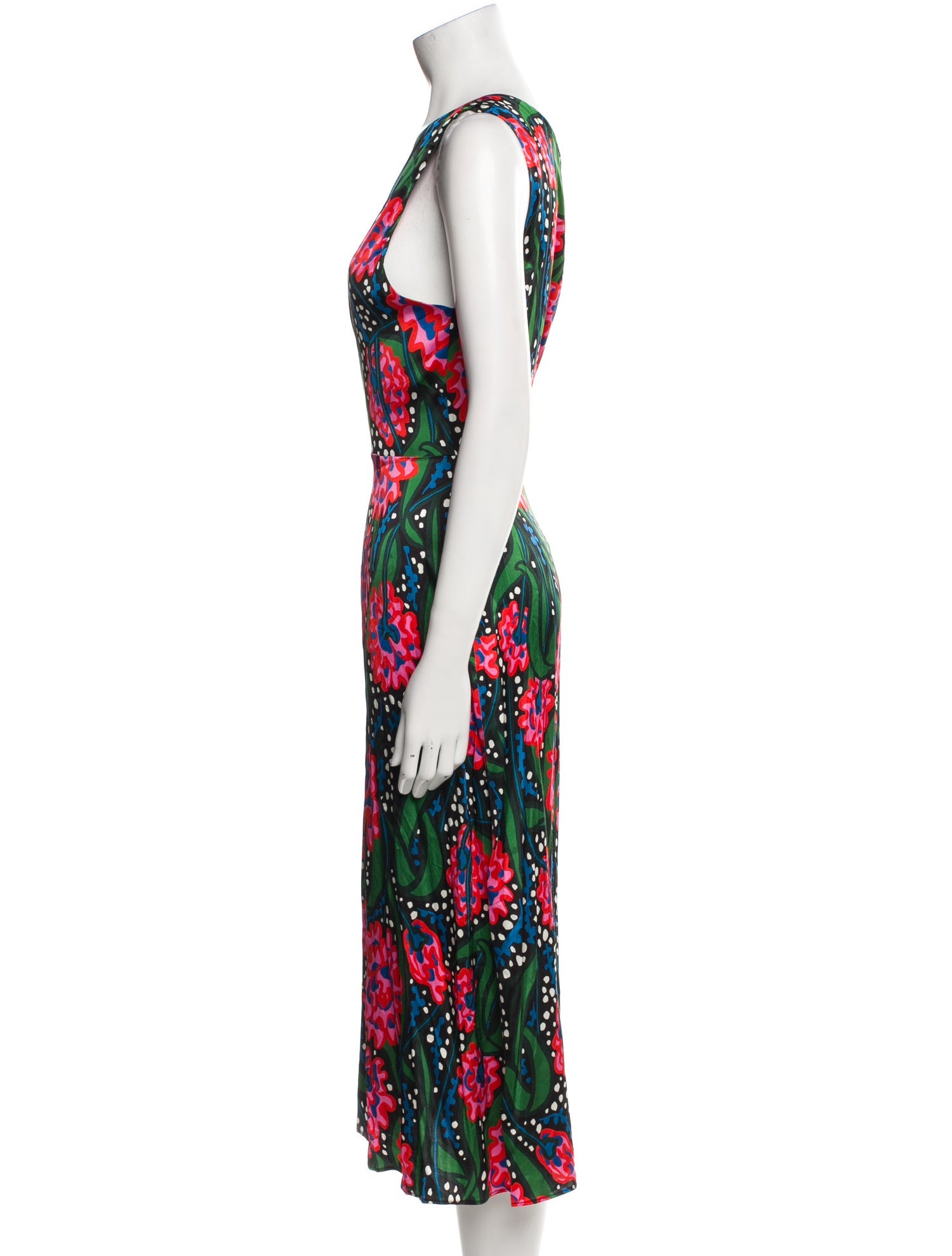 Mirae Floral Print Midi Length Dress