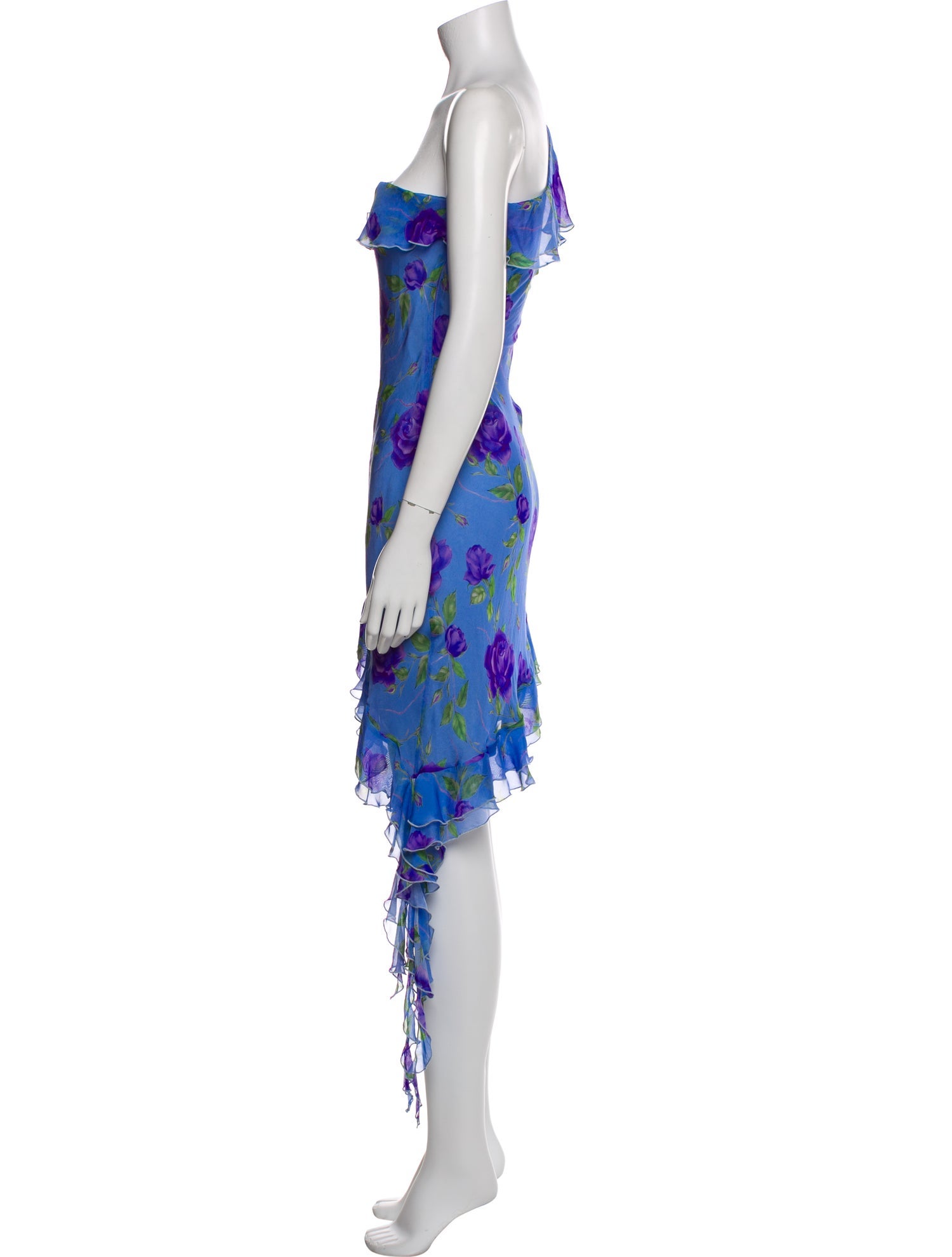 Mirae Silk Knee-Length Dress