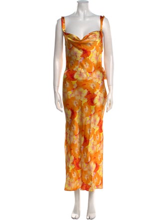 Mirae Silk Long Dress