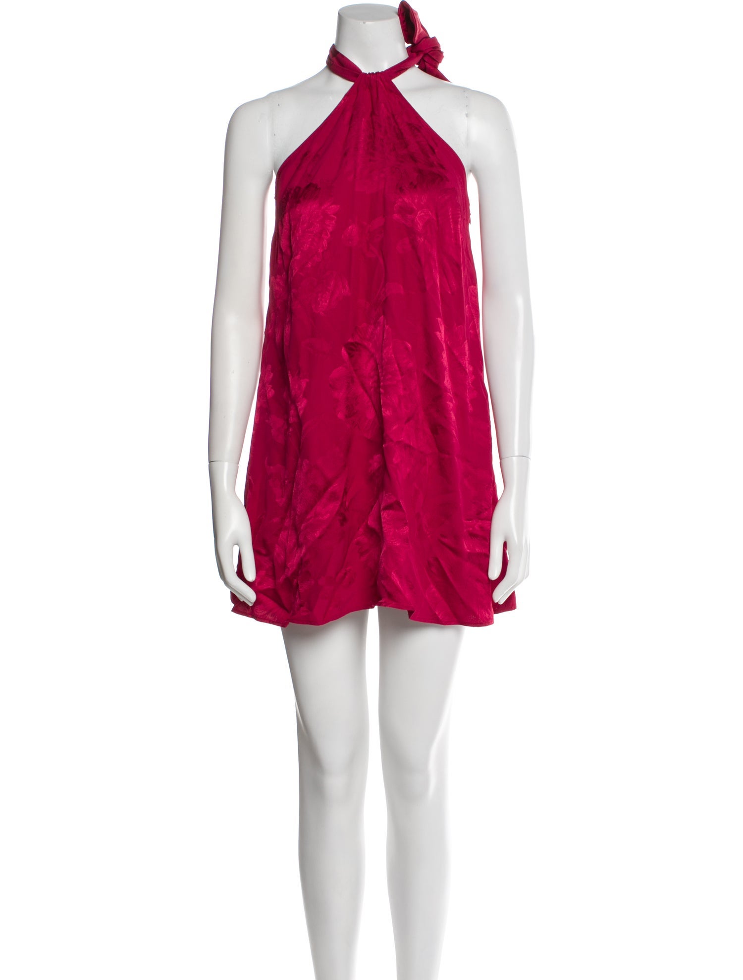 Mirae Halterneck Knee-Length Dress