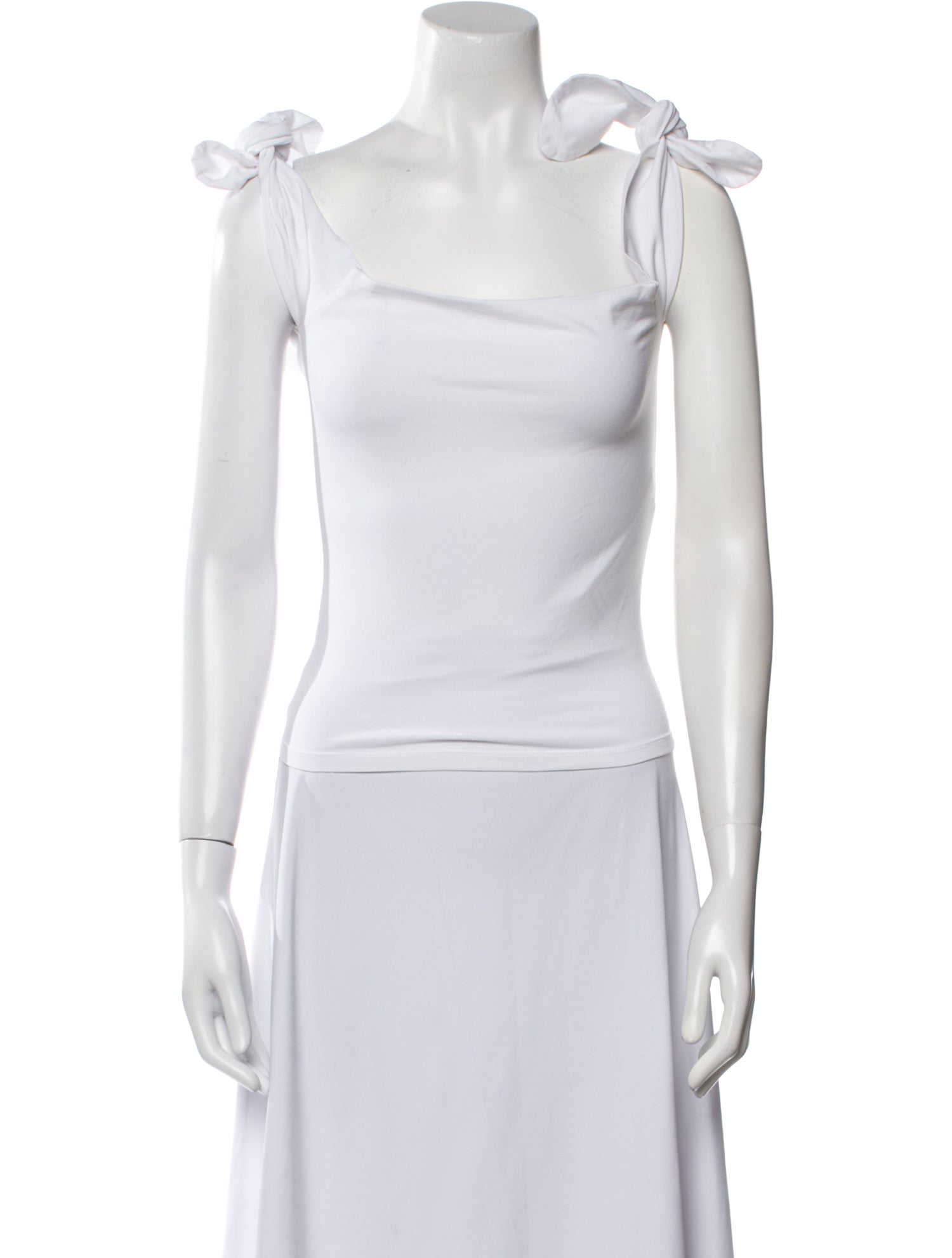 Mirae Square Neckline Sleeveless Crop Top