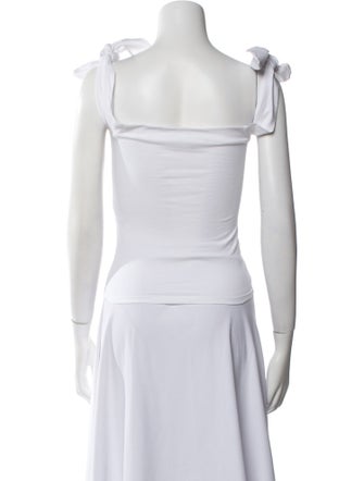 Mirae Square Neckline Sleeveless Crop Top