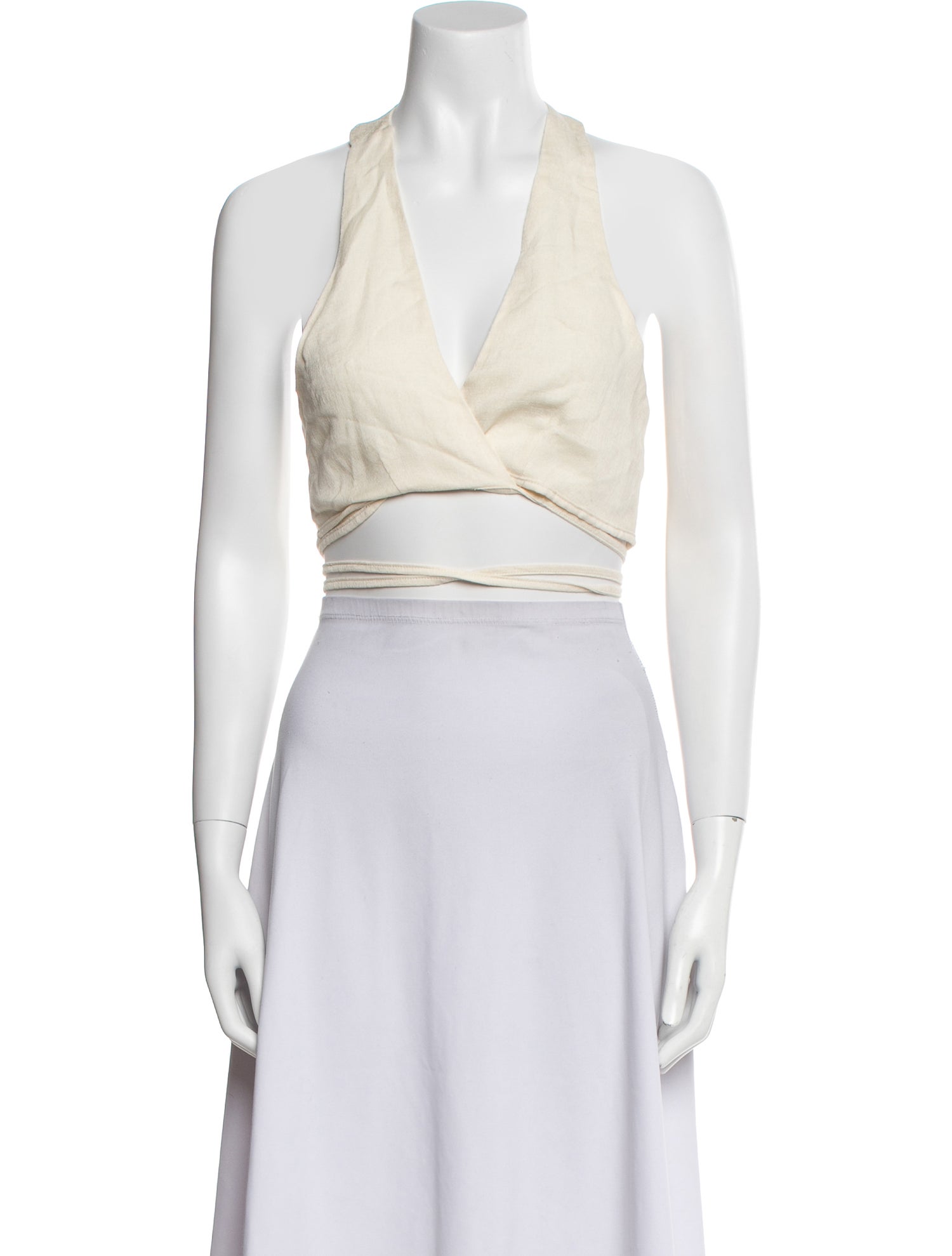 Mirae V-Neck Sleeveless Crop Top