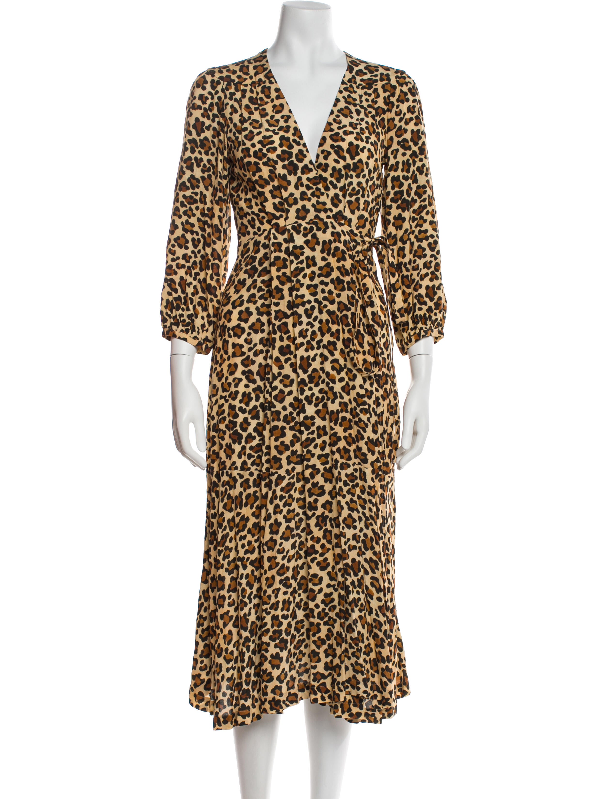 Mirae Animal Print Midi Length Dress