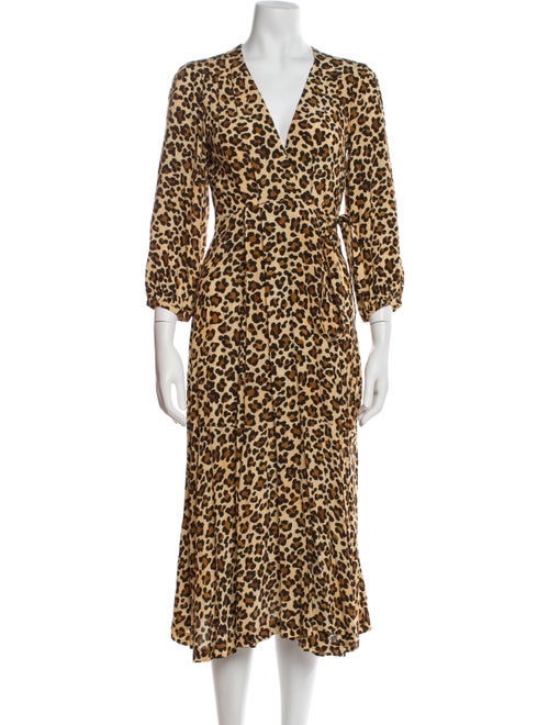 Mirae Animal Print Midi Length Dress