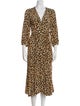Mirae Animal Print Midi Length Dress