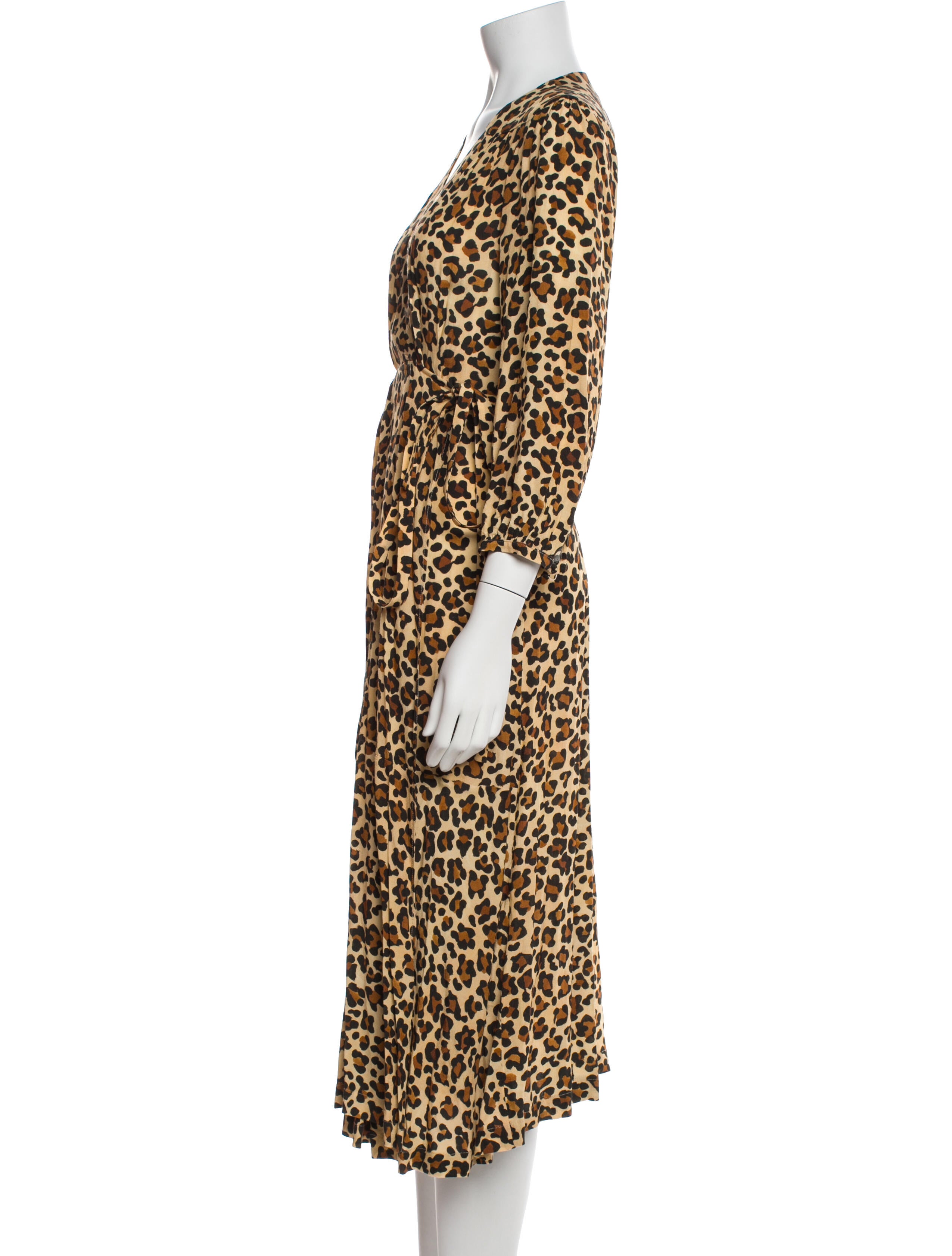 Mirae Animal Print Midi Length Dress