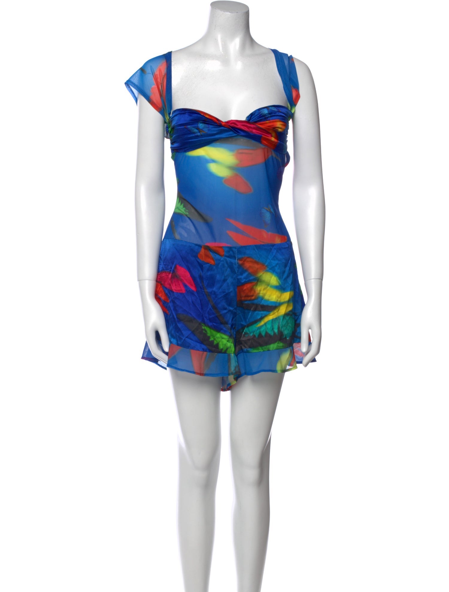 Mirae Silk Printed Romper