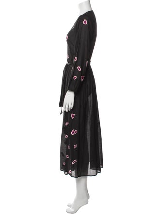 MISA Los Angeles Floral Print Long Dress
