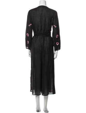 MISA Los Angeles Floral Print Long Dress