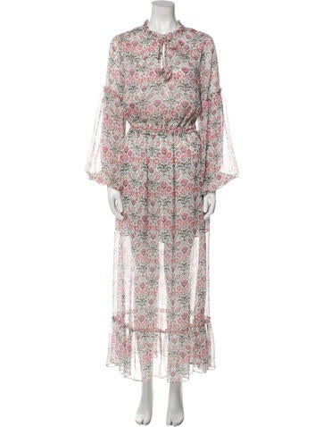 Misa Los Angeles Dresses Floral Print Long Dress XS