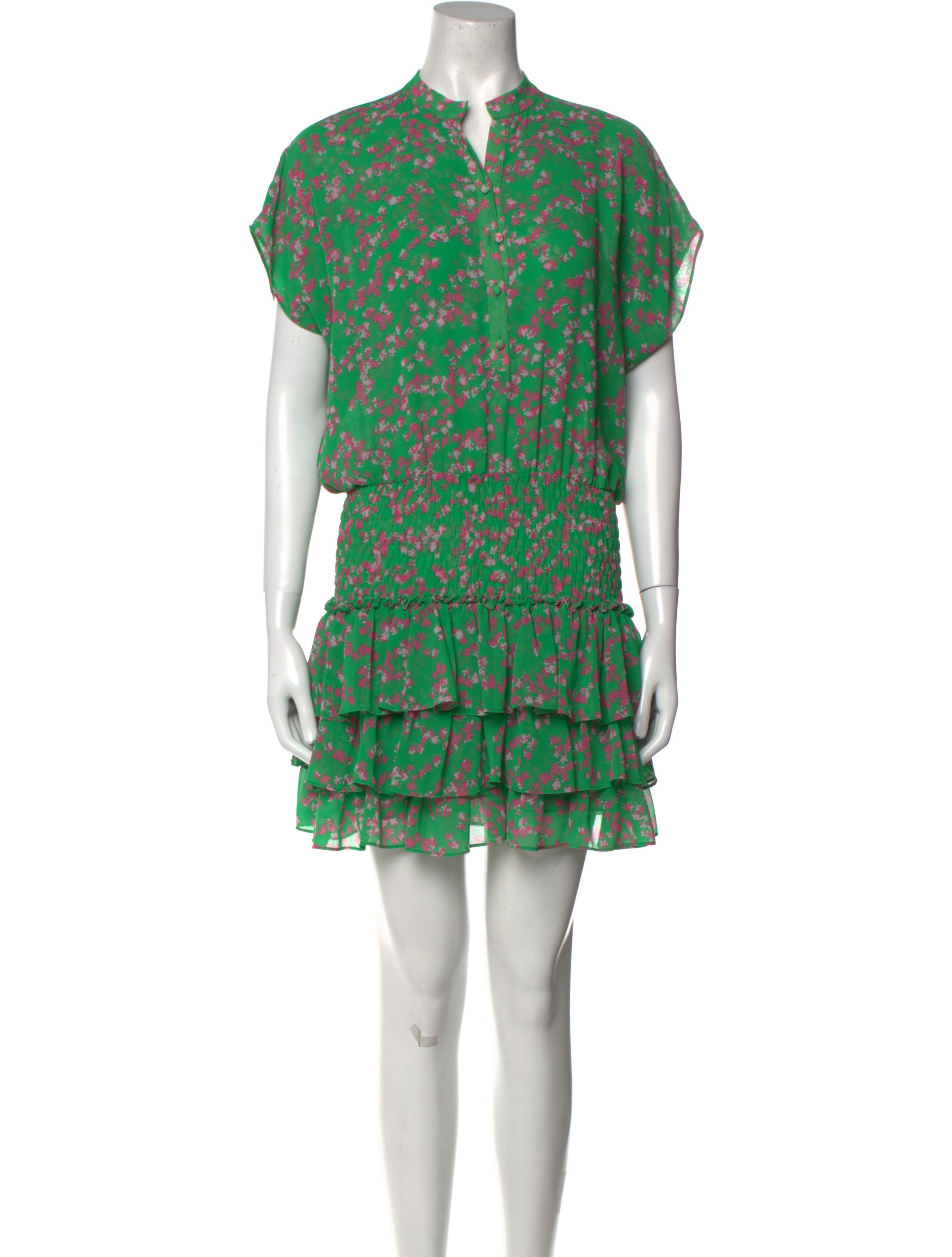 green emerald velvet dress Misa Los Angeles Ignacia Short Sleeve Mini Dress in Green Polka Dot  Order  Of Style
