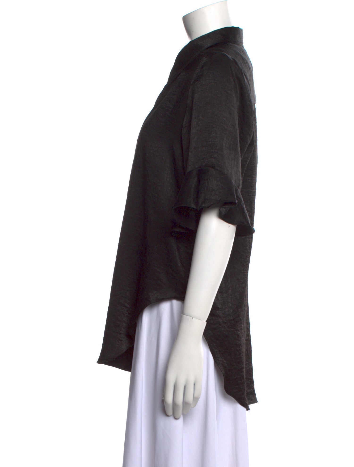 MISA Los Angeles Short Sleeve Button-Up Top