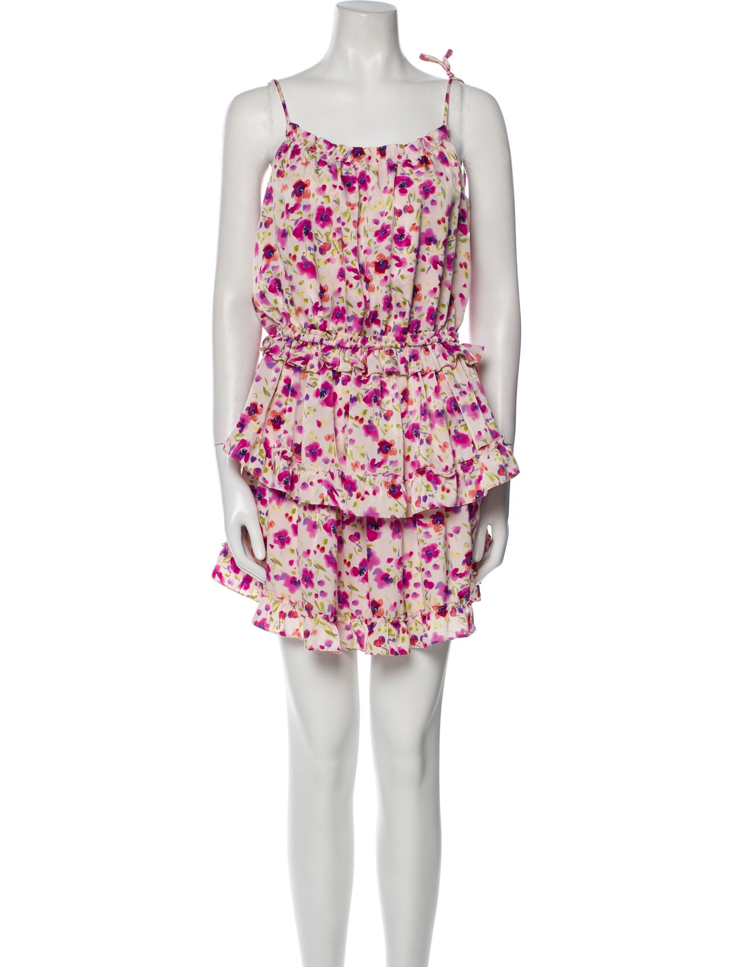 MISA Los Angeles Floral Print Mini Dress