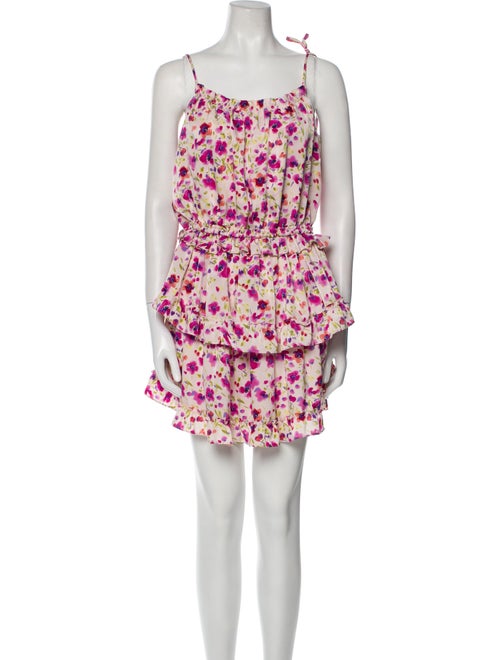 MISA Los Angeles Floral Print Mini Dress