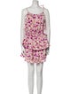 MISA Los Angeles Floral Print Mini Dress