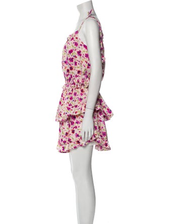 MISA Los Angeles Floral Print Mini Dress