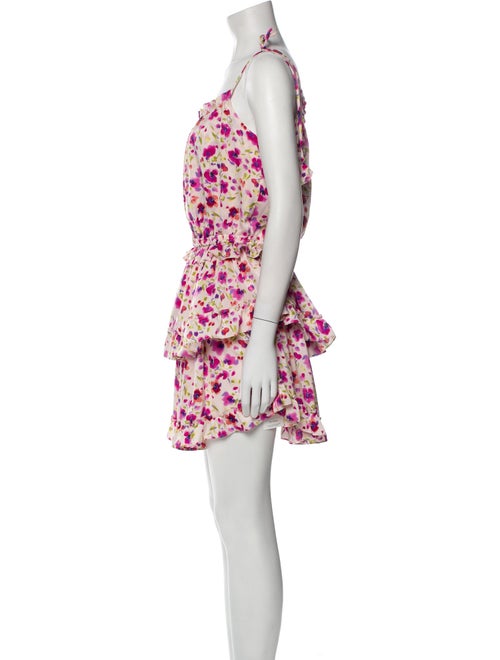 MISA Los Angeles Floral Print Mini Dress