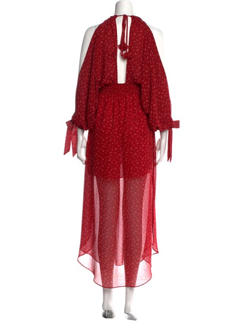 MISA Los Angeles Printed Long Dress