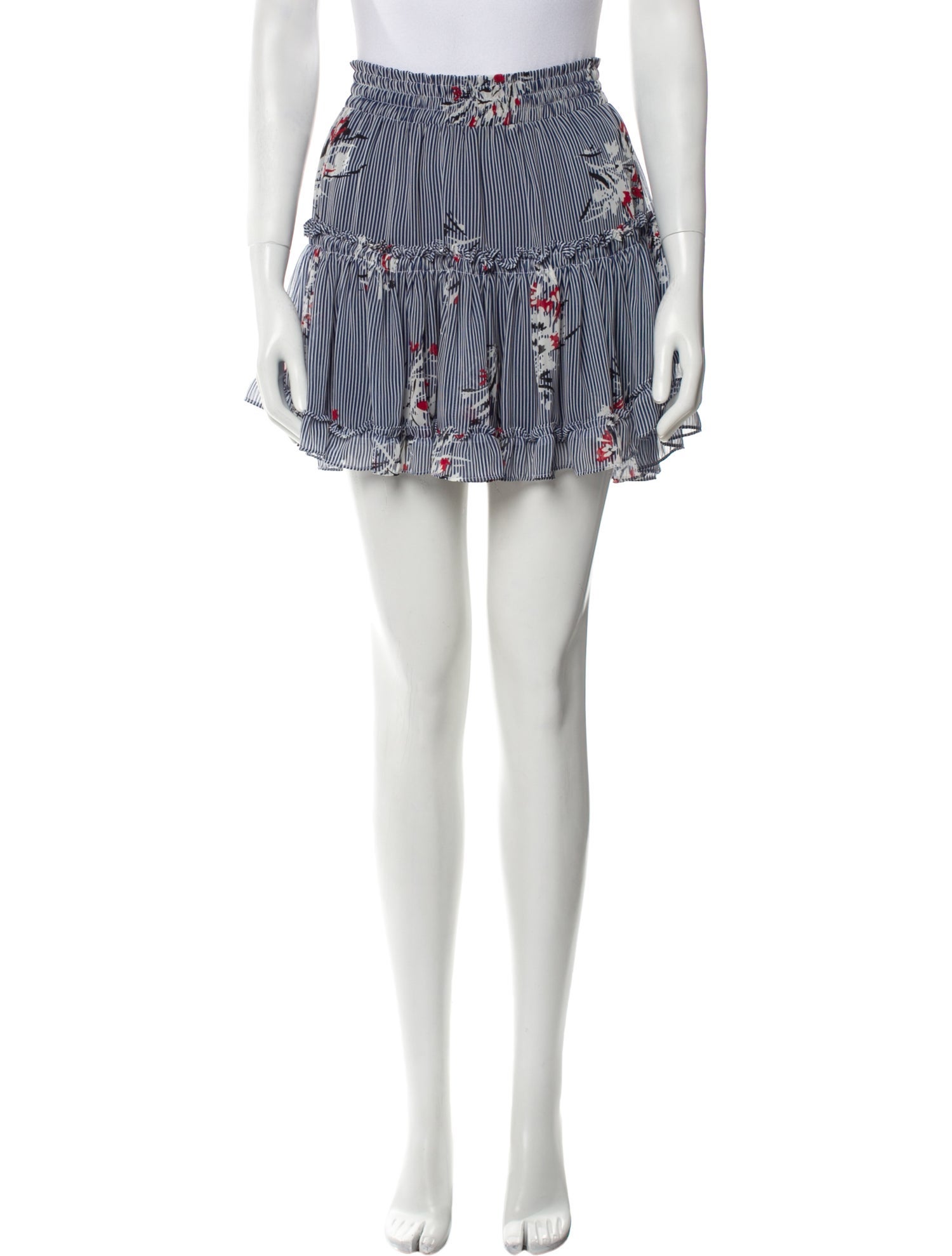 MISA Los Angeles Printed Mini Skirt