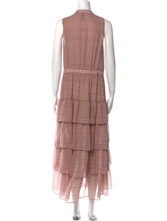 MISA Los Angeles Floral Print Long Dress