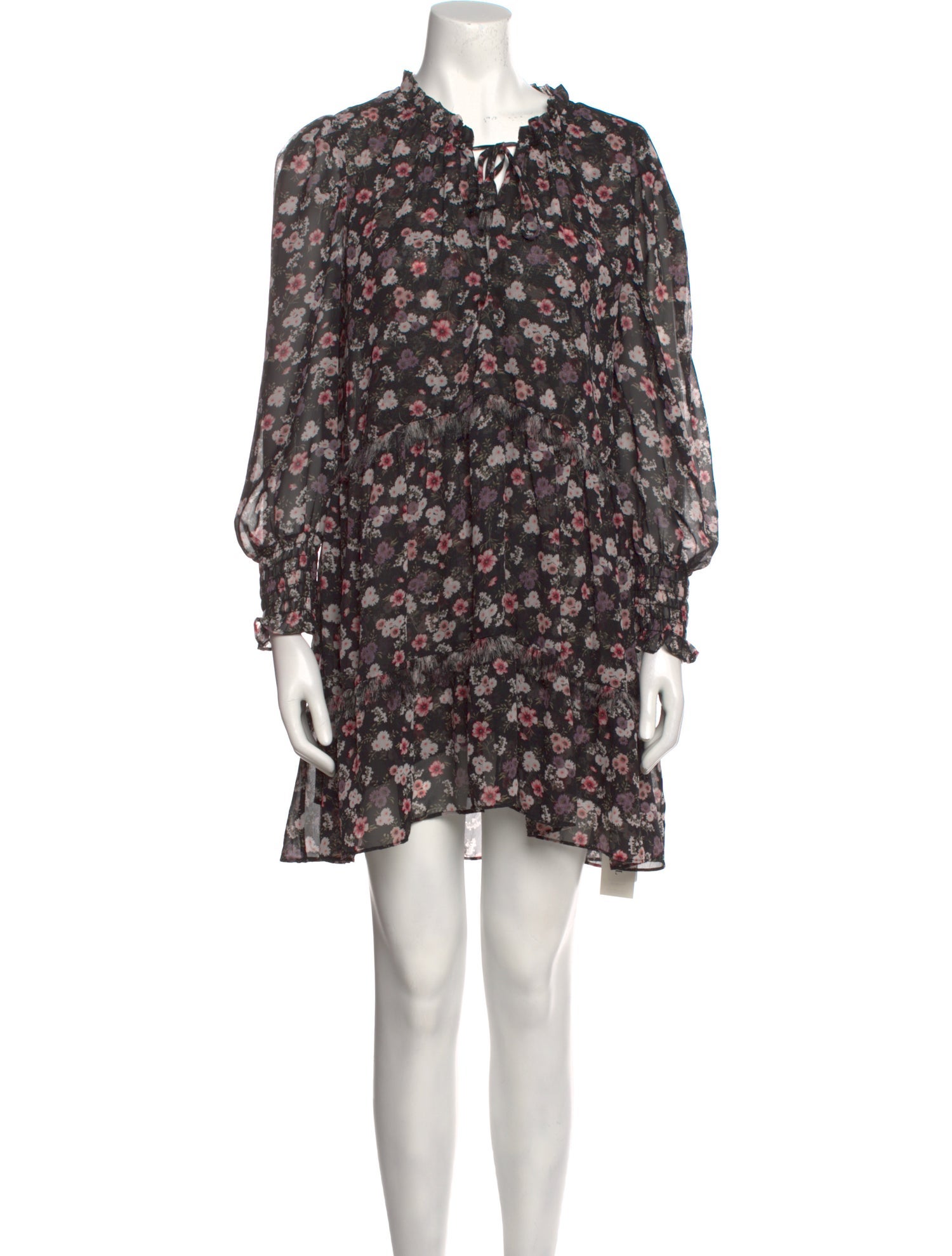 MISA Los Angeles Floral Print Mini Dress