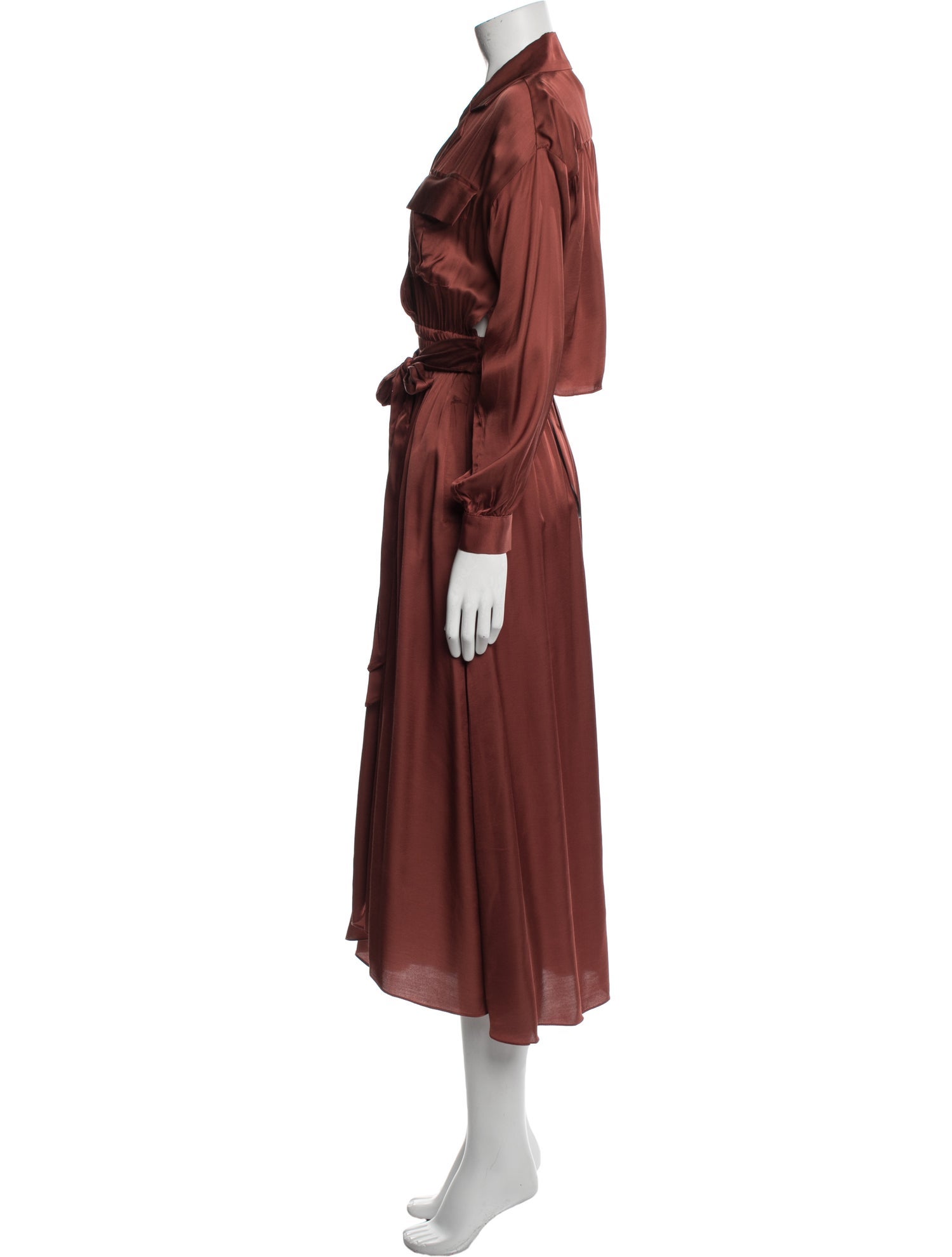 MISA Los Angeles V-Neck Long Dress w/ Tags