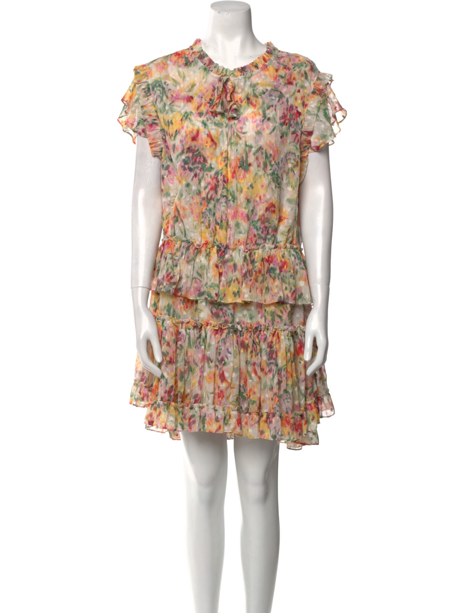 MISA Los Angeles Floral Print Mini Dress