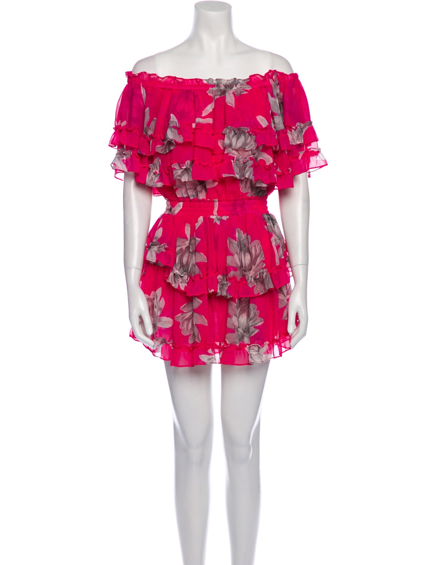 MISA Los Angeles Floral Print Mini Dress