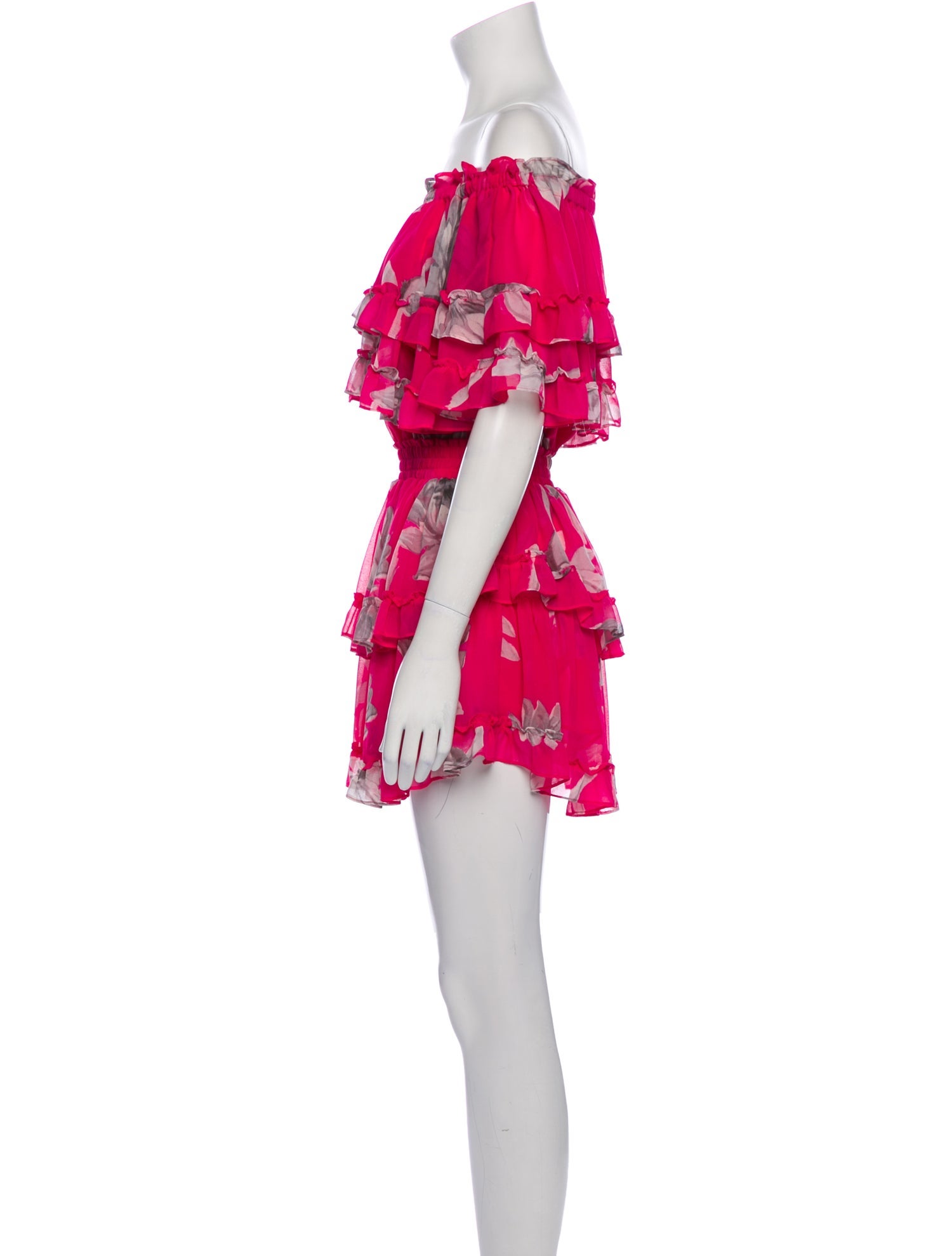 MISA Los Angeles Floral Print Mini Dress