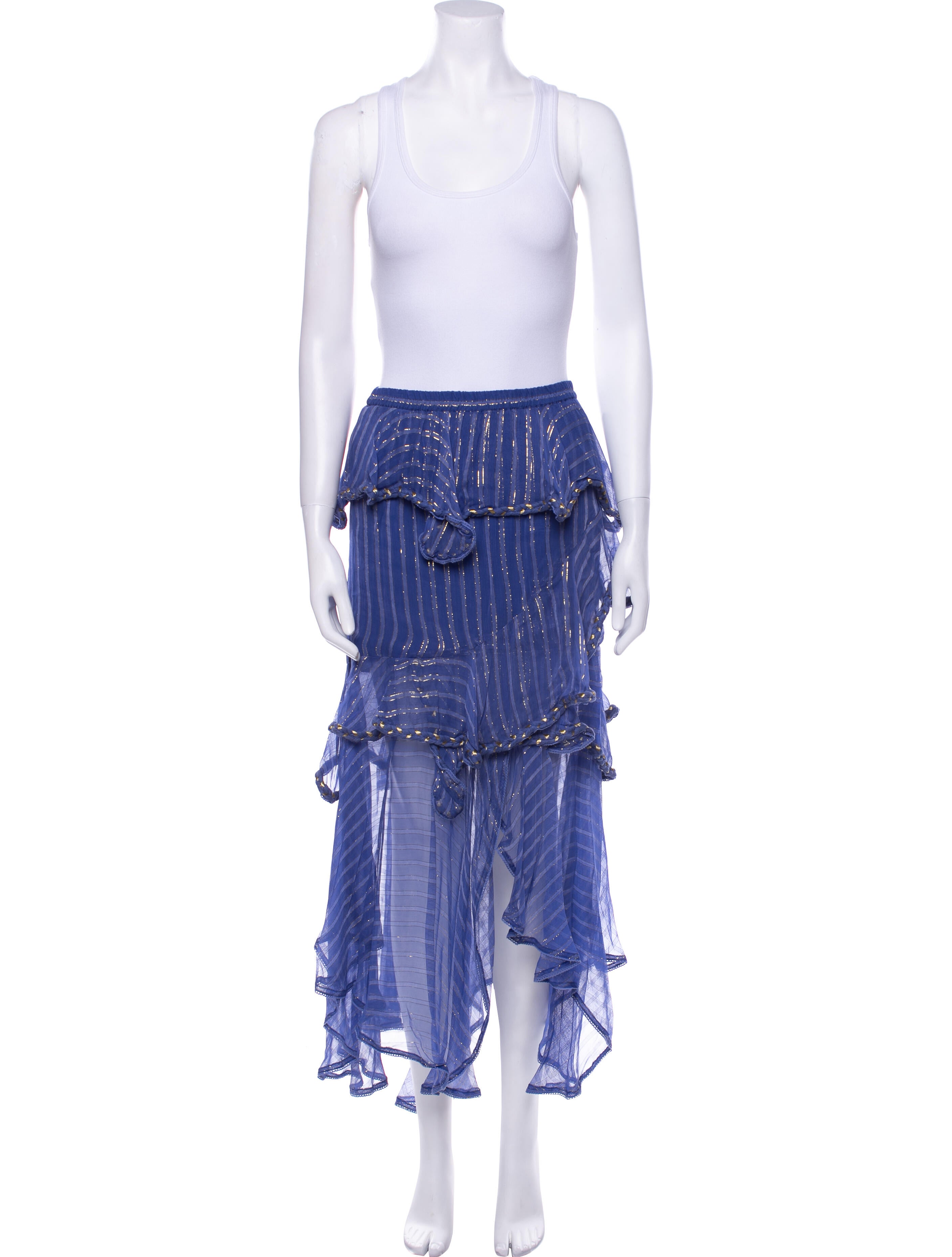 MISA Los Angeles Striped Skirt Set