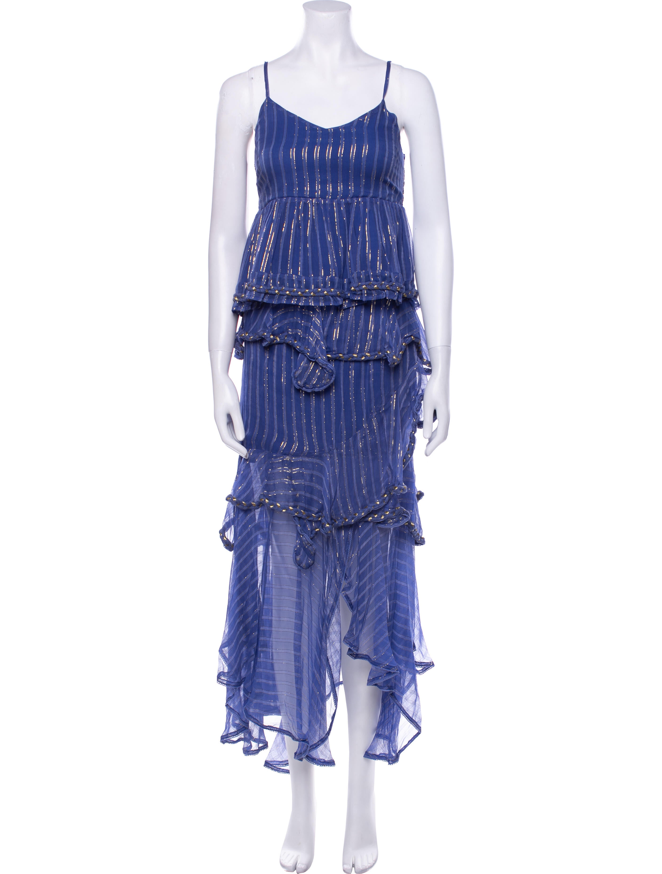 MISA Los Angeles Striped Skirt Set