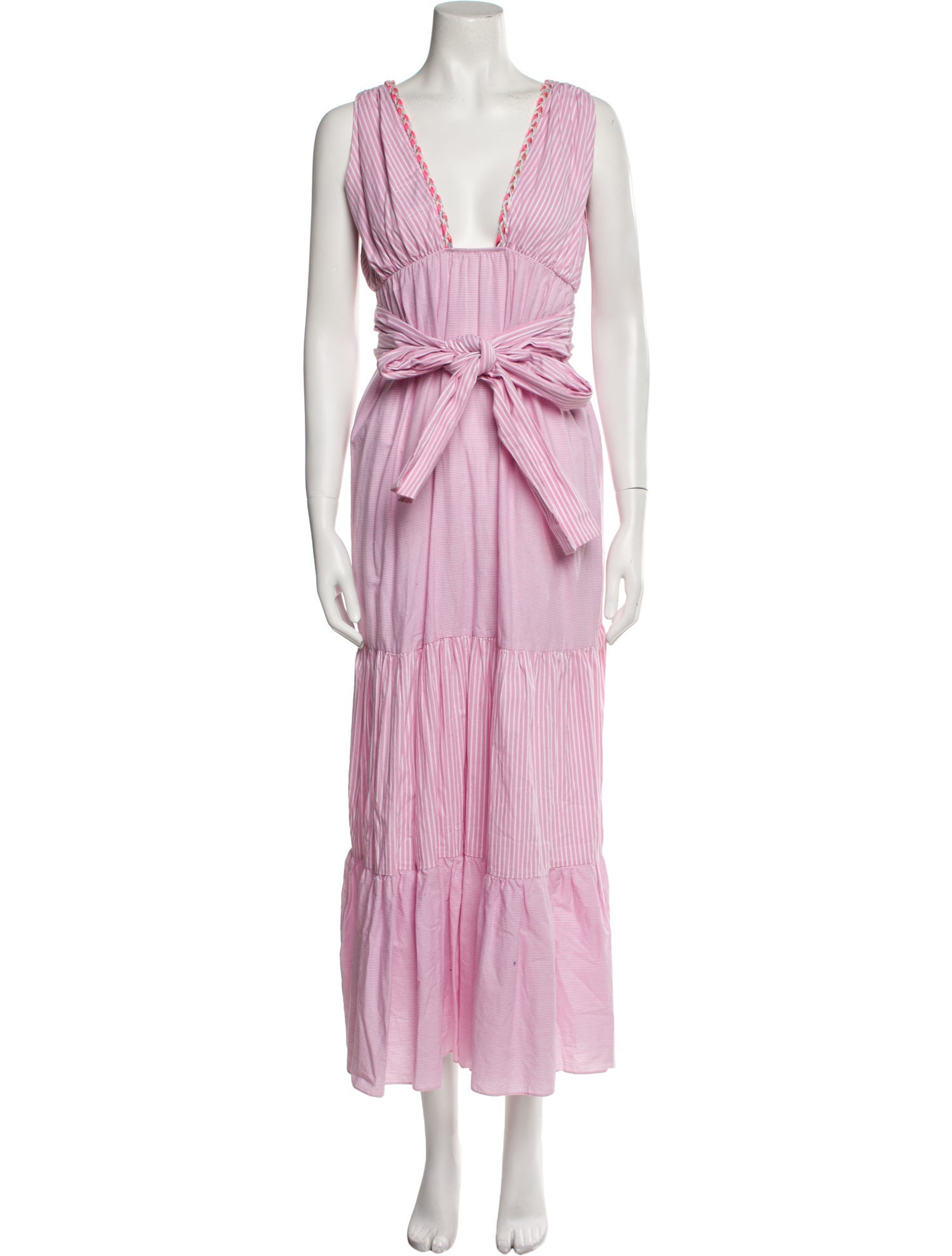 MISA Los Angeles V-Neck Long Dress