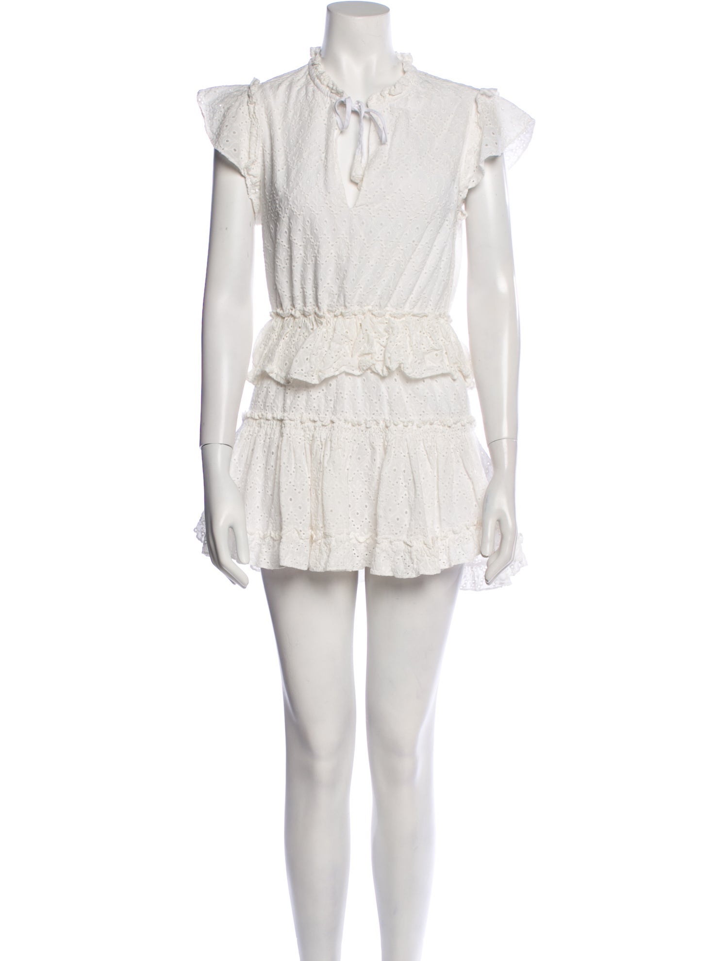 MISA Los Angeles Mock Neck Mini Dress