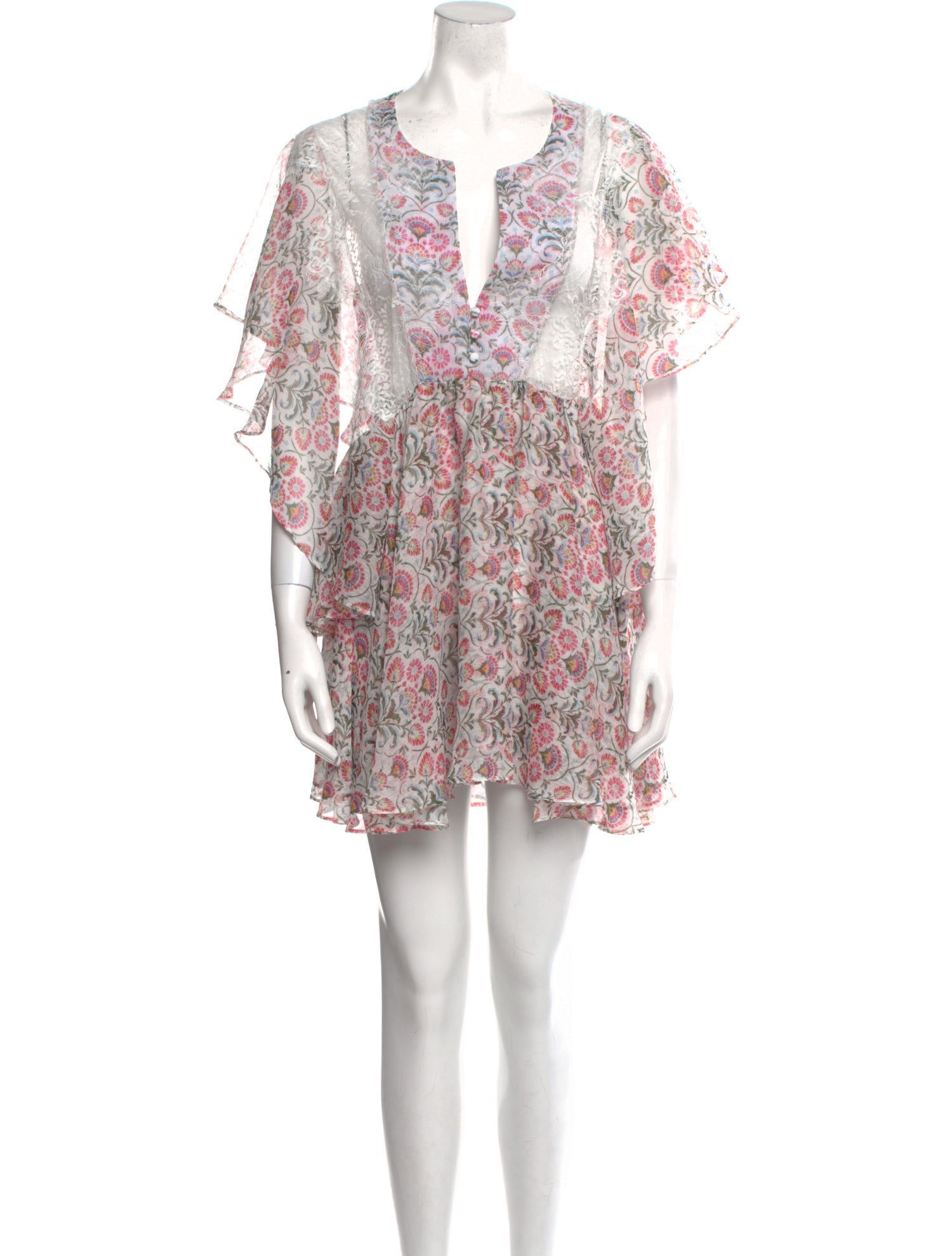 MISA Los Angeles Floral Print Mini Dress