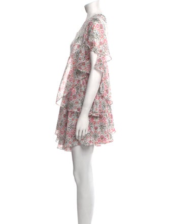 MISA Los Angeles Floral Print Mini Dress