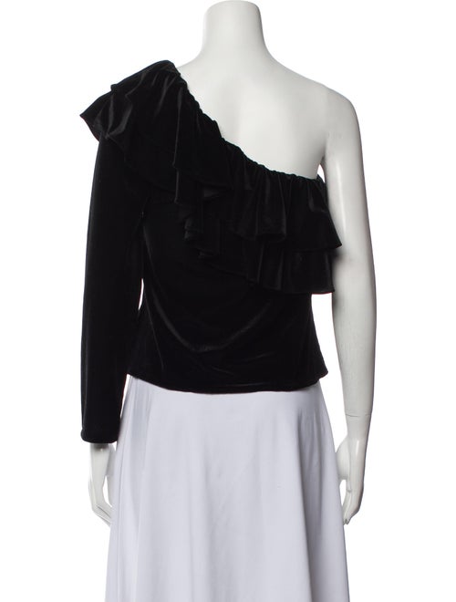 MISA Los Angeles Velvet One-Shoulder Top w/ Tags