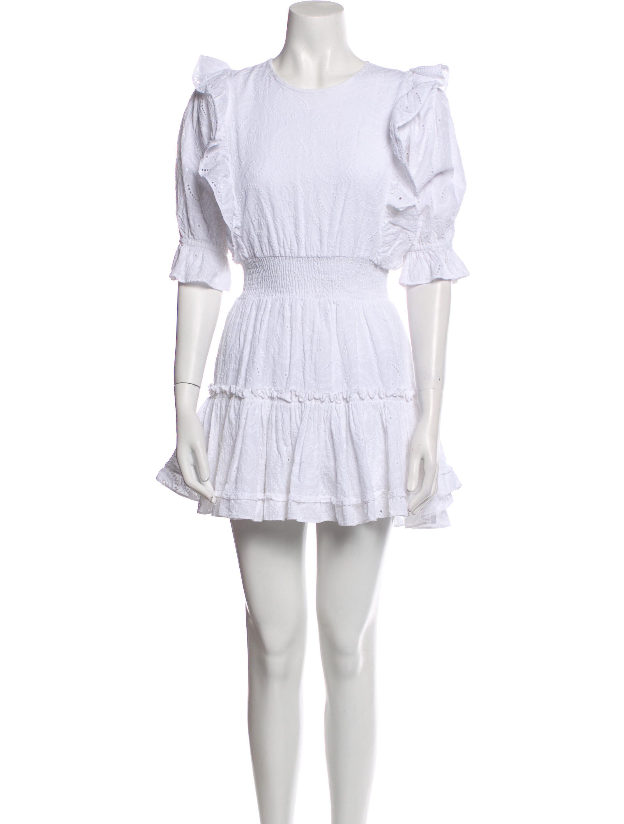 MISA Los Angeles Scoop Neck Mini Dress