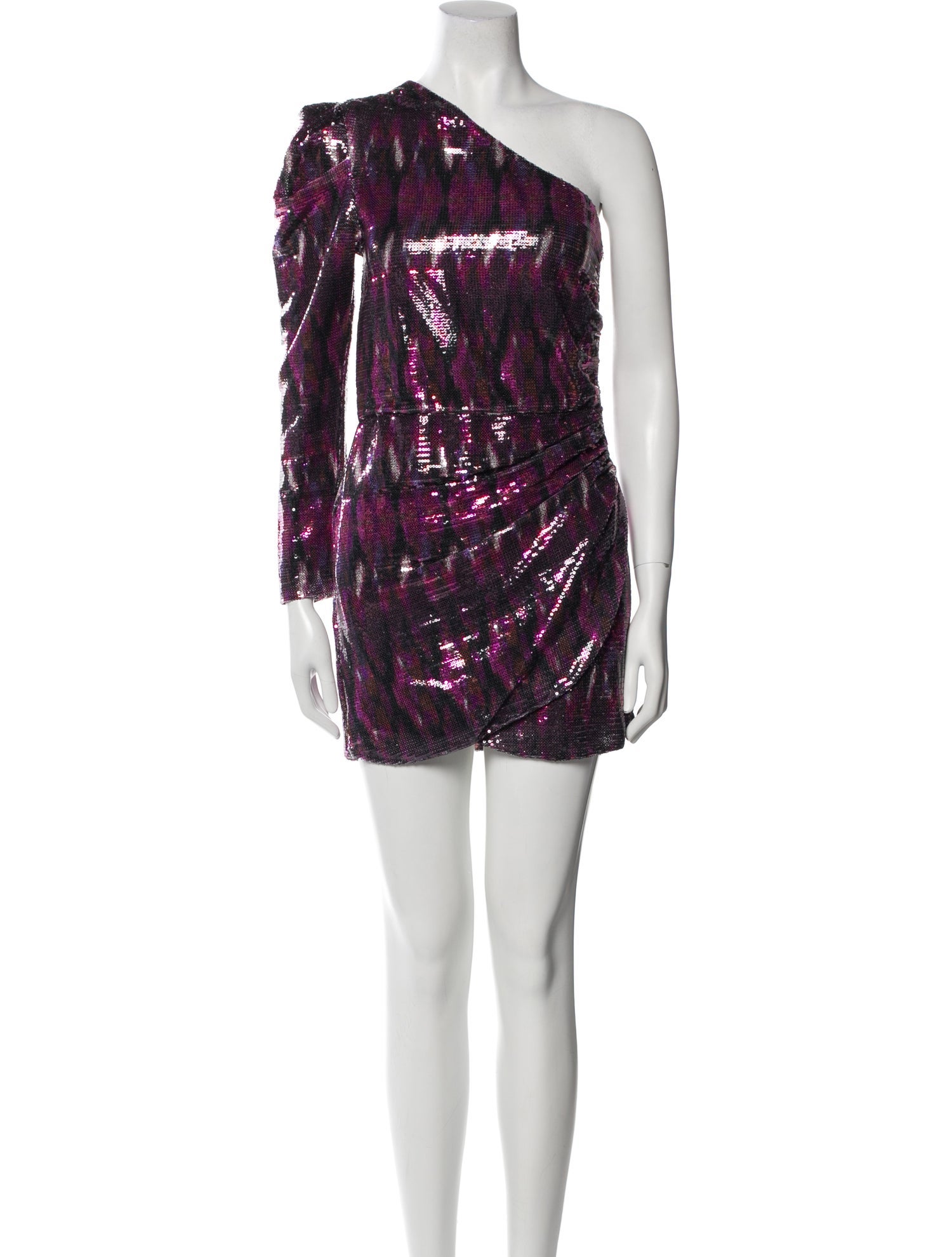 MISA Los Angeles One-Shoulder Mini Dress