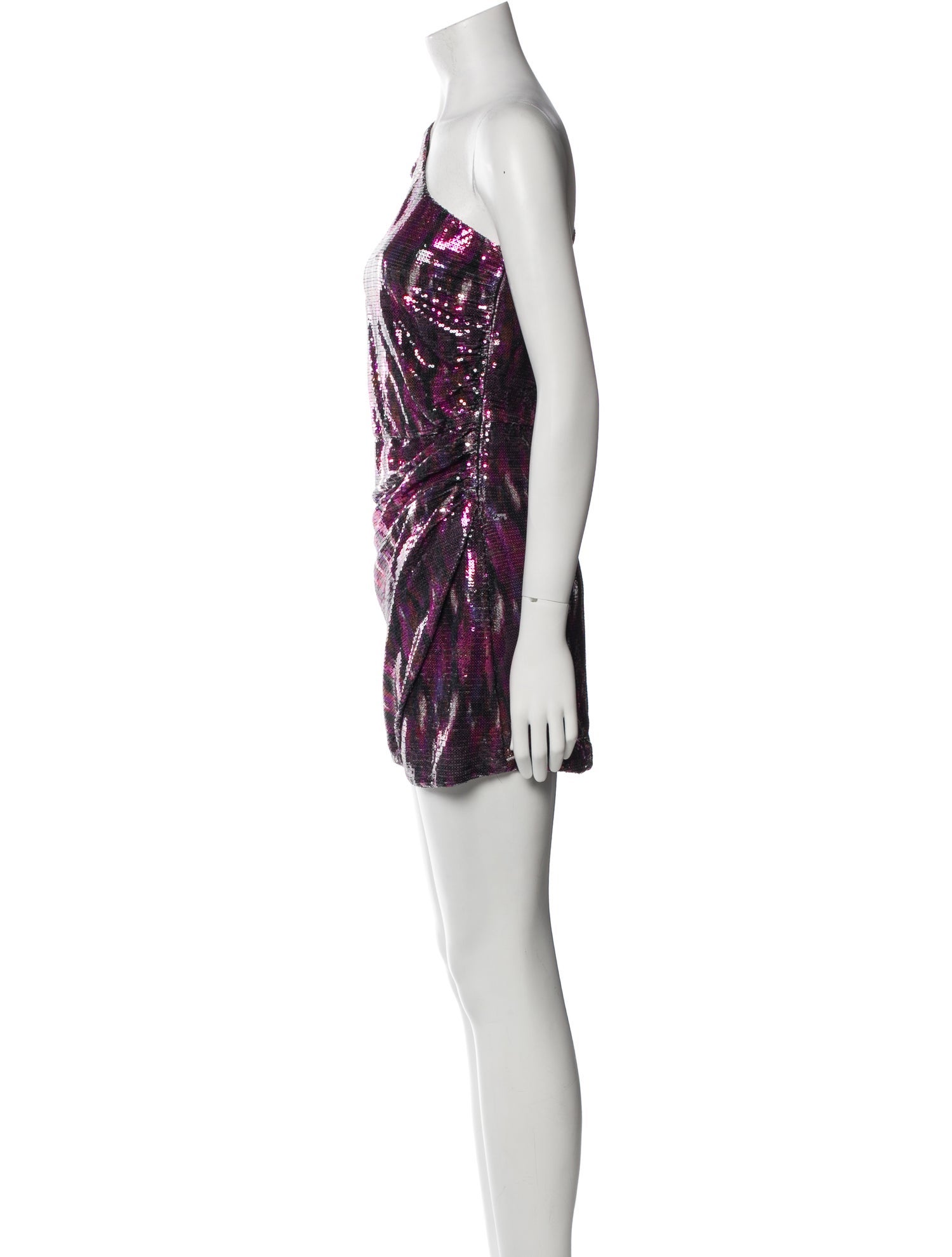 MISA Los Angeles One-Shoulder Mini Dress