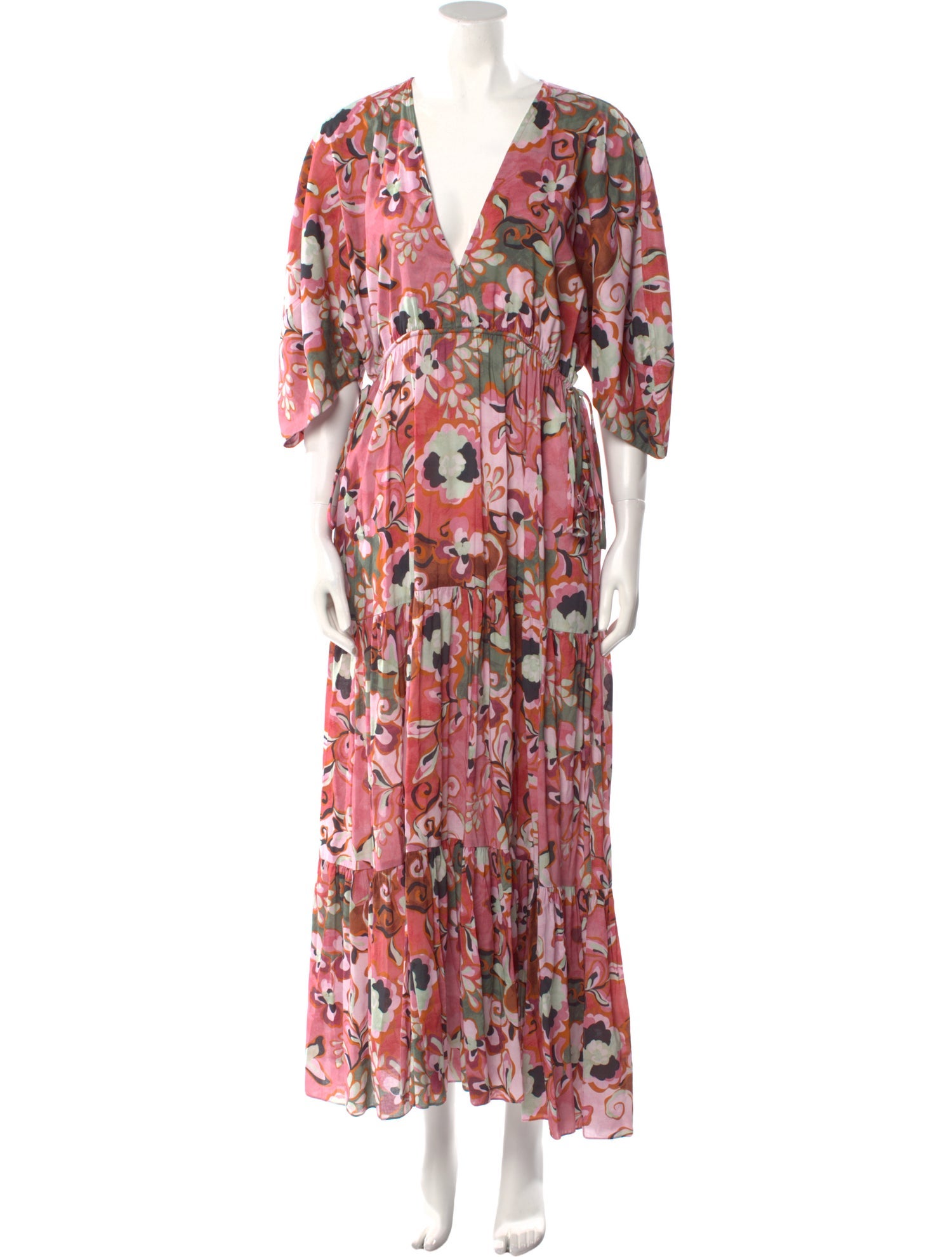 MISA Los Angeles Floral Print Long Dress