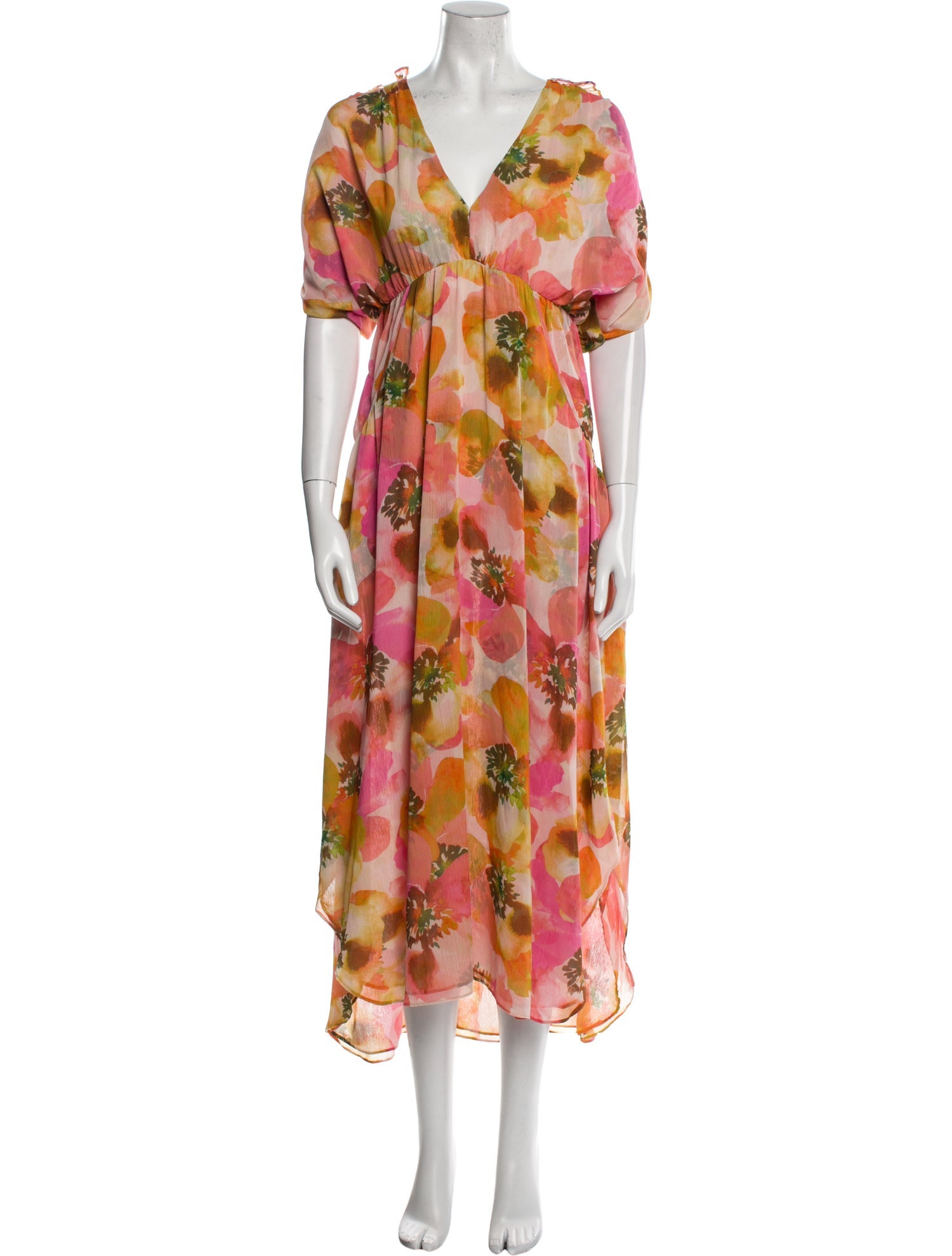MISA Los Angeles Floral Print Long Dress