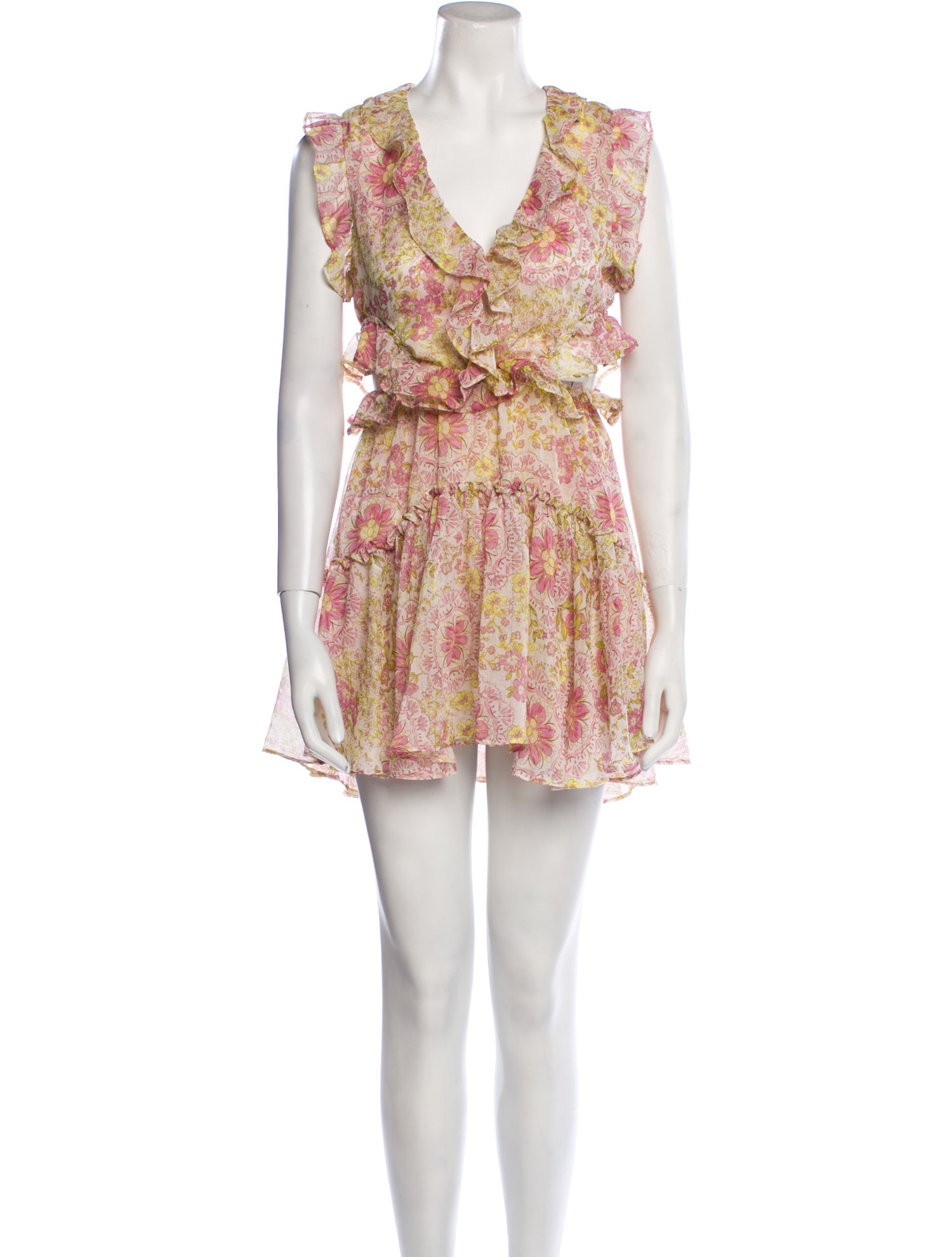 MISA Los Angeles Floral Print Mini Dress w/ Tags