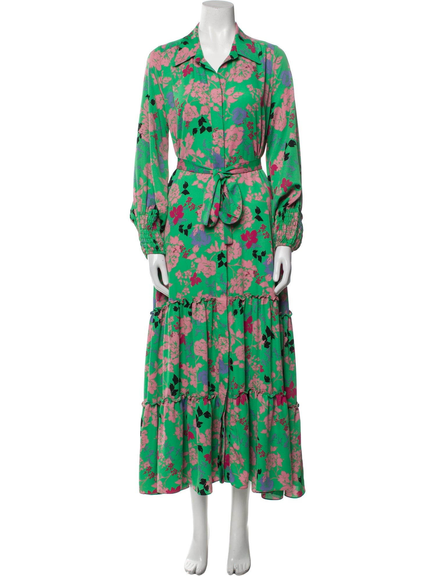 MISA Los Angeles Floral Print Long Dress