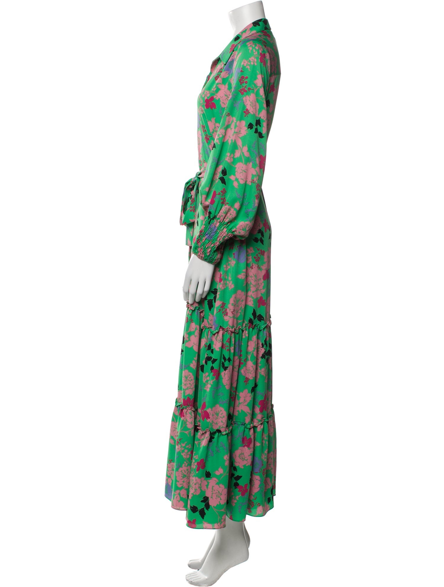 MISA Los Angeles Floral Print Long Dress